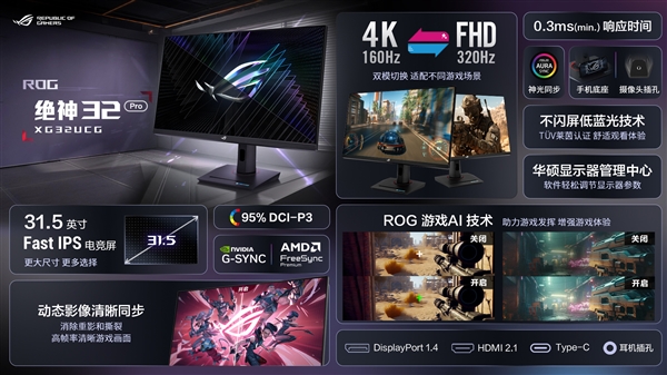 610Hz刷新率！ROG绝梦24支架版显示器又创新纪录