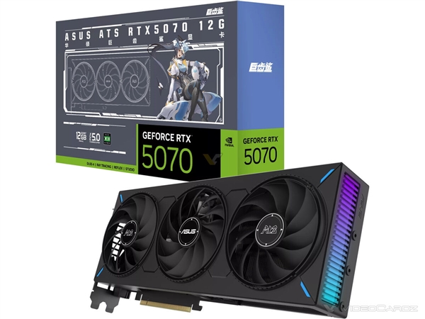 华硕发布五款中国专享版RTX 5060Ti/5070：初音未来 三白二黑