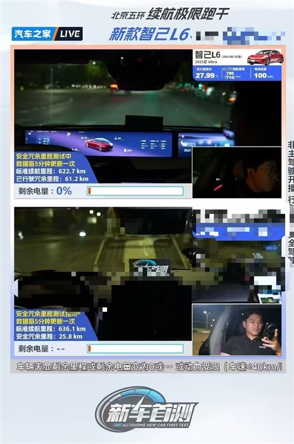 实测智己L6表显里程为0后还能跑60km 智己CMO回应：原因有心了